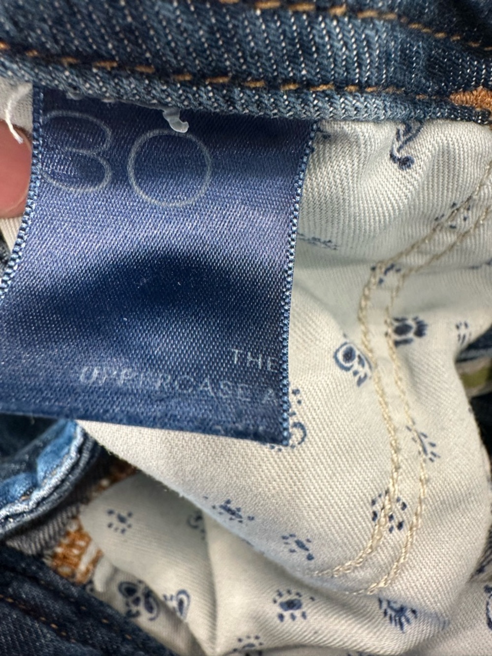 Pilcro The Uppercase A Wide Leg Denim Pants 30 Boho Chic Indie Retro Vibe - Picture 7 of 7